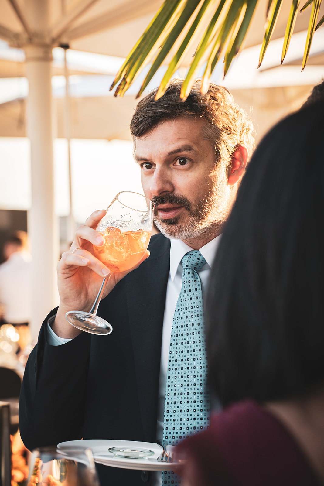 Gabriele Lettera durante un incontro